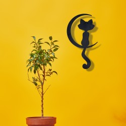 Düşünen Kedi Mdf Tablo