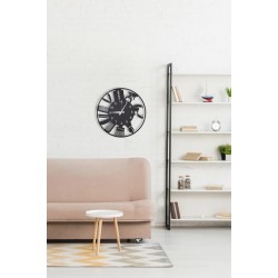 Kuaför Model Dekoratif Mdf Duvar Saati