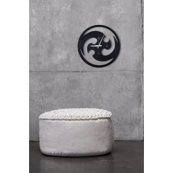 Dekoratif Mdf Duvar Saati Siyah 48 cm