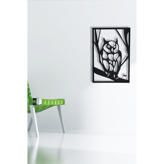 Baykuş Metal Tablo